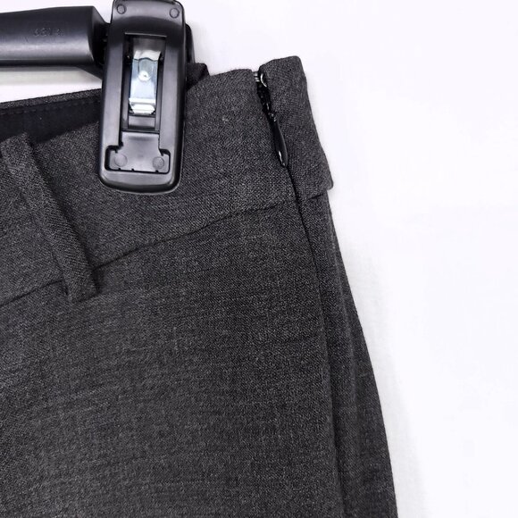 J.Crew Minnie Wool Blend Dress Pants Womens Size 12 Gray Side Zip Straight Leg - Picture 10 of 13